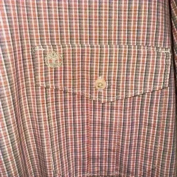Timberland Plaid Button Down Tops for Men XXL - Picture 2 of 6